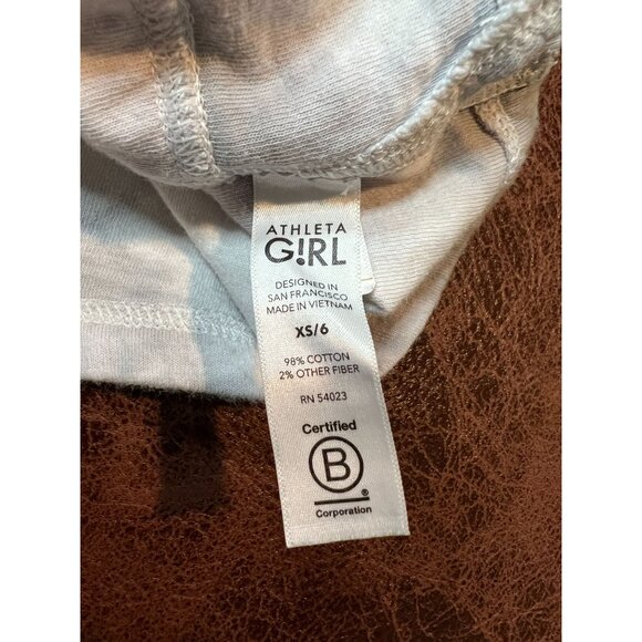 Athleta Girl XS Tie-Dye Romper Cotton Blend Casual & Comfy Summer-Ready - Picture 5 of 6